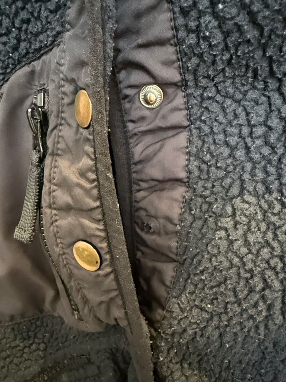 Free People Movement Black Women’s Sherpa Fleece Jacket - Picture 6 of 6
